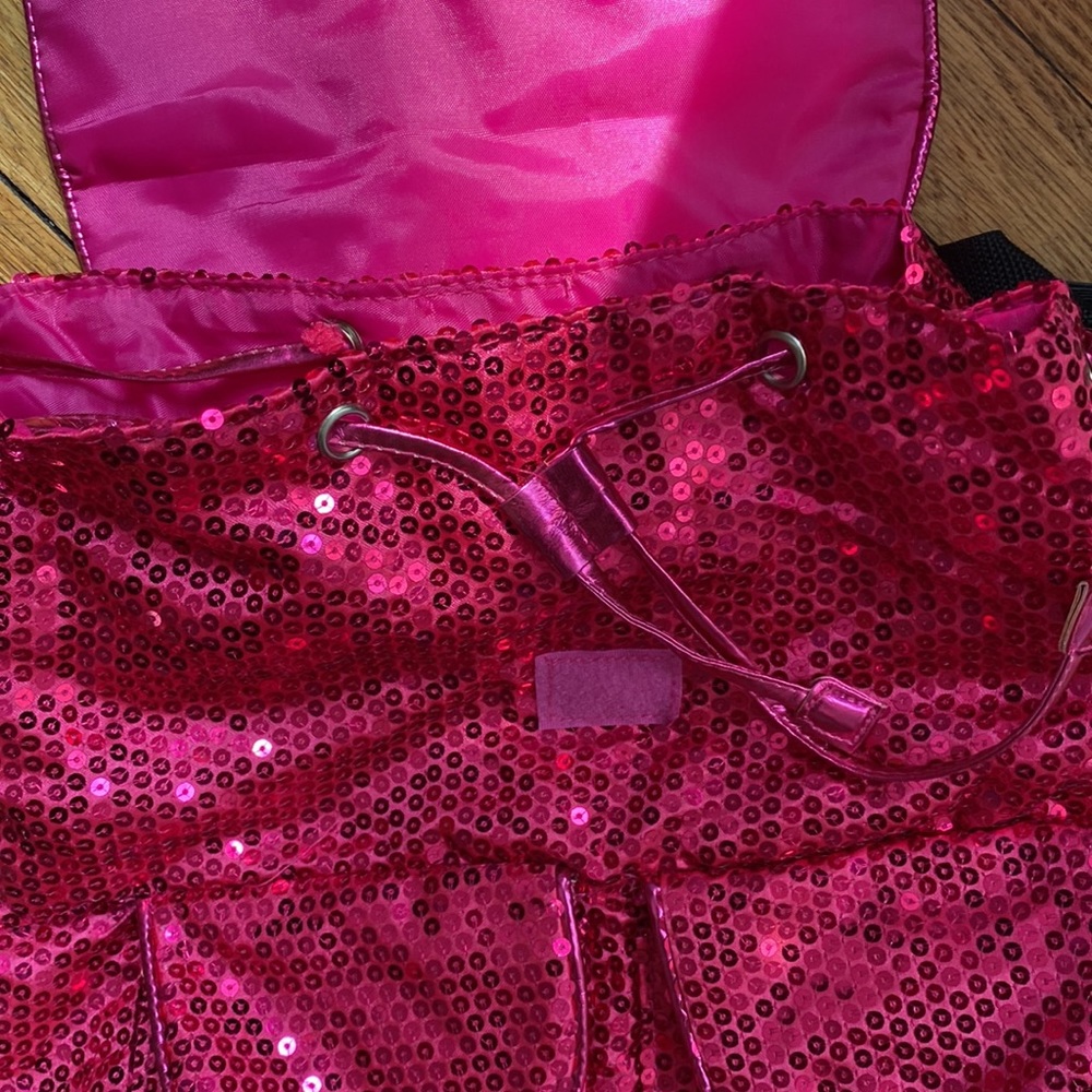 Pink sequin backpack - Picture 3 of 5